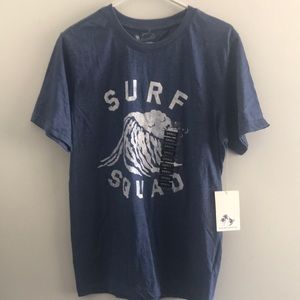 Trunks Surf & Swim, Mens Size Small Blue Graphic T-Shirt.